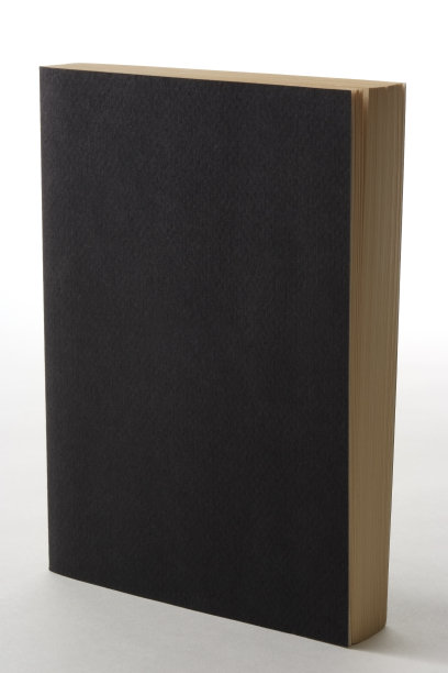 孤立的镜头站立空白黑书在白色的背景图片下载