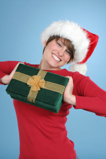 圣诞礼物兴奋图片下载