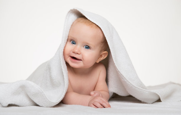 婴儿白毛巾图片下载