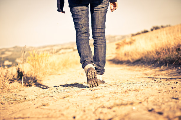 步行鞋特写镜头图片下载