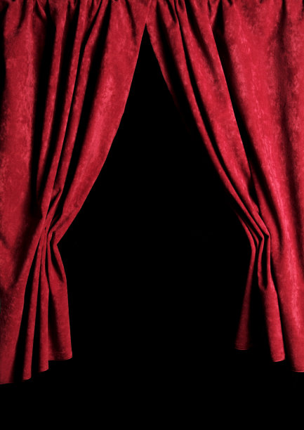 剧院的窗帘图片下载