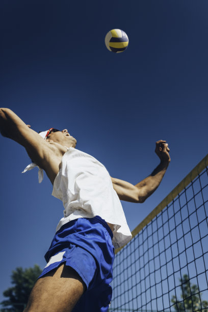 沙滩排球道钉图片下载