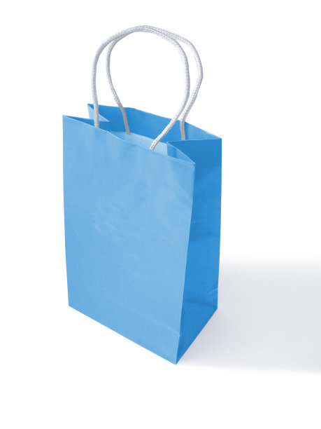 蓝色纸袋图片下载