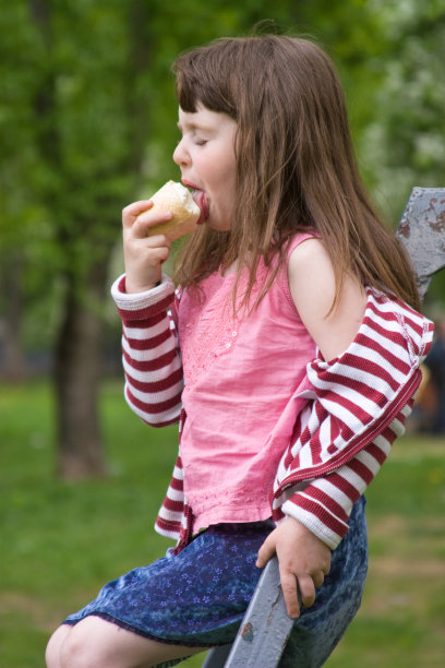 女孩吃冰淇淋图片下载