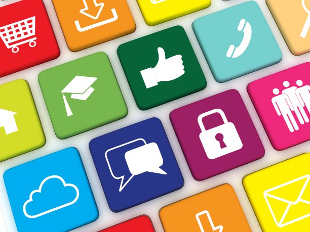 社交媒体图标图片下载