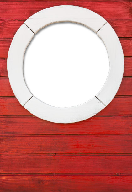 带舷窗的木板(包括剪切路径)图片下载