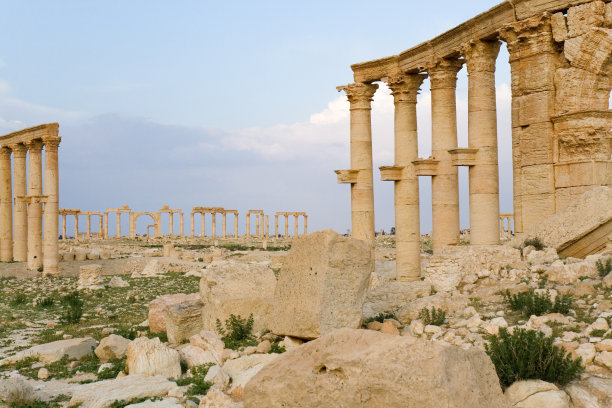 巴尔米拉柱廊图片下载