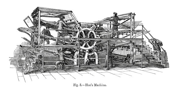 锄头的印刷机图片下载