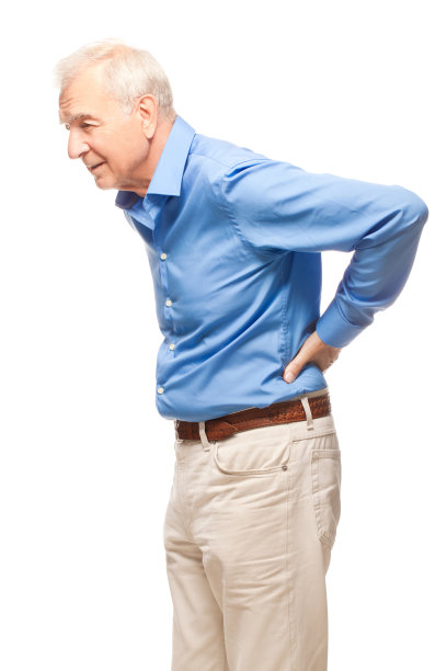 背部疼痛的老男人图片下载