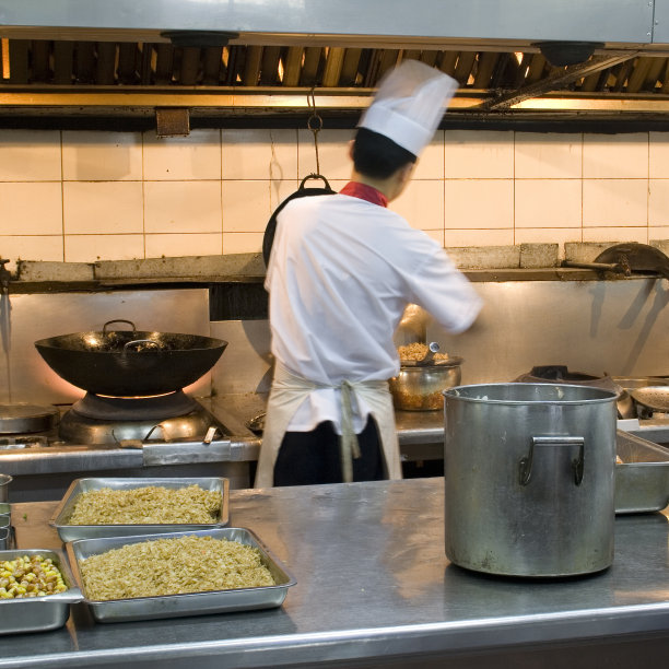 餐厅厨房的内部图片下载