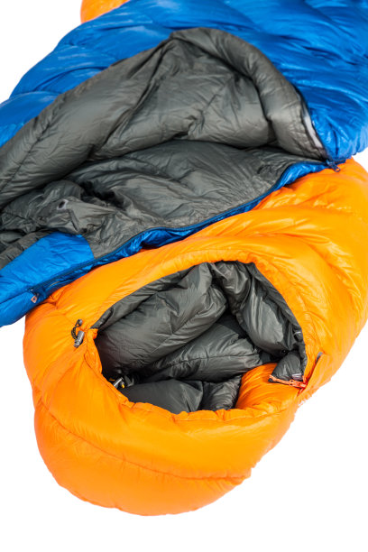 睡袋孤立在白色上图片下载