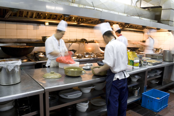 餐厅厨房的内部图片下载