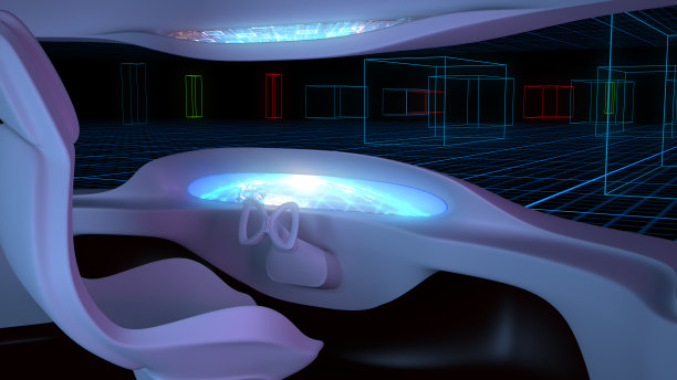 自动驾驶汽车内饰概念图片下载