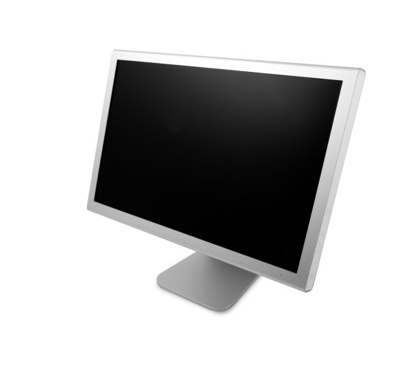 带有剪切路径的计算机显示器。图片下载
