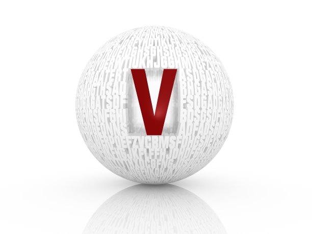 3 d字母v图片下载