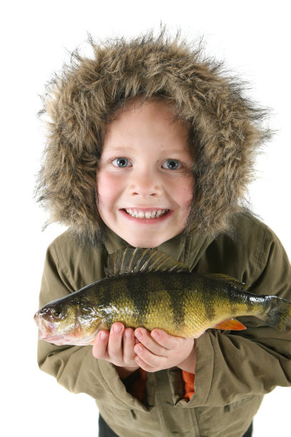 有鱼的孩子图片下载