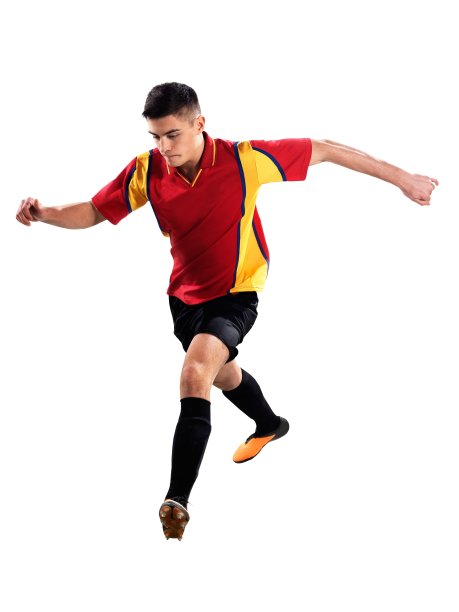 职业足球运动员踢球图片下载