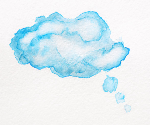 水彩演讲气球图片下载