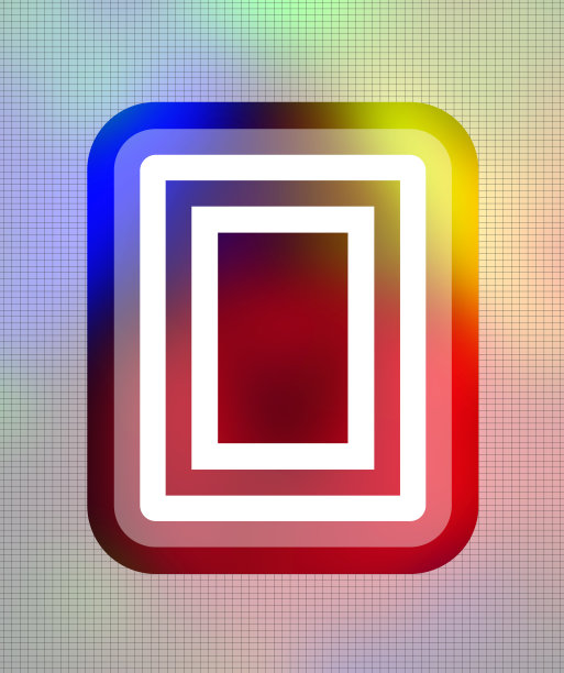 矩形的形状被五颜六色的补丁包围着图片下载