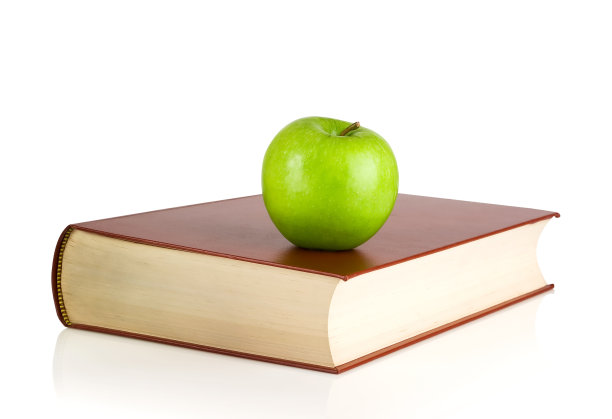 书和苹果图片下载