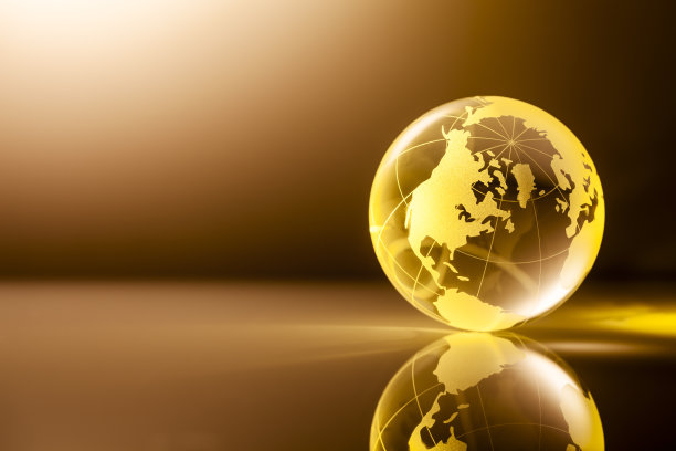 金色玻璃世界地球仪-地球背景全球图片下载