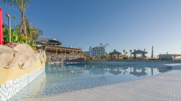 酒店度假村游泳池素材图片