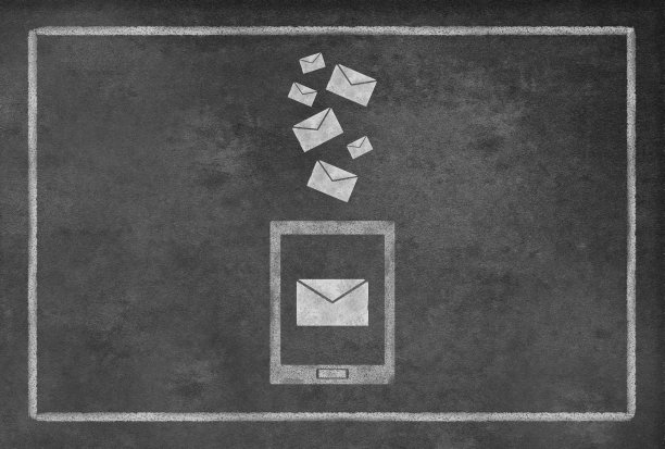 黑板上的电子邮件图片下载