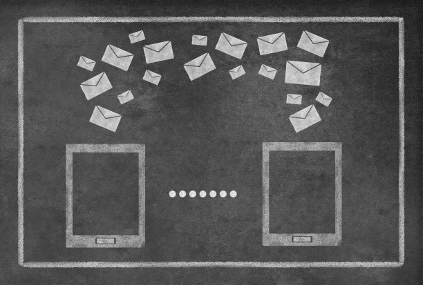 黑板上的电子邮件图片下载