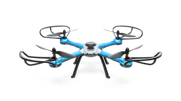 四旋翼无人机孤立在白色背景上图片下载