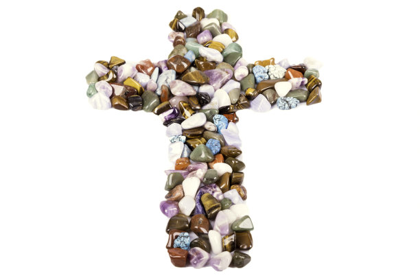 十字架设计的十字架由宝石图片下载