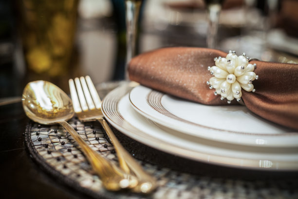 华丽的晚宴设置图片下载