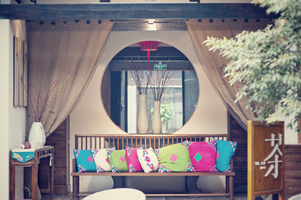 中式园林内部素材图片