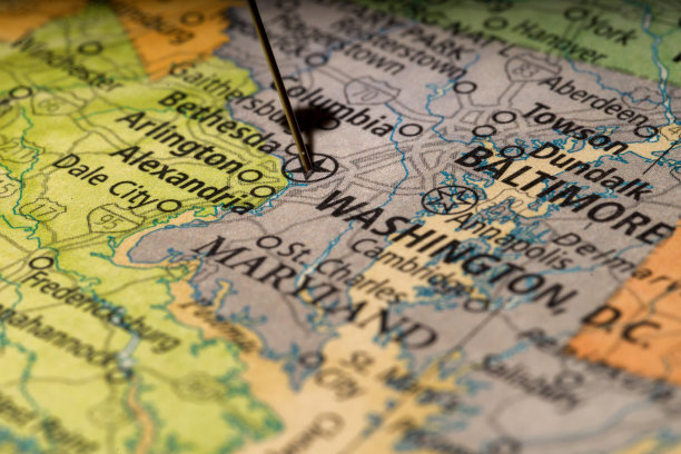 华盛顿特区的地图图片下载