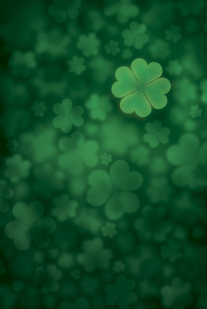 背景幸运三叶草图片下载