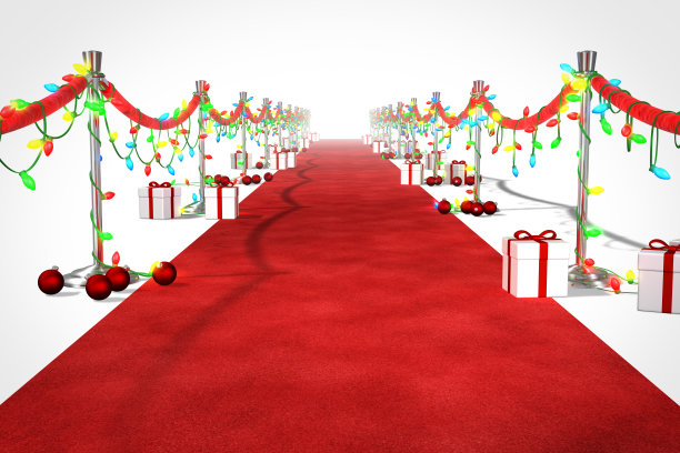 圣诞红地毯图片下载