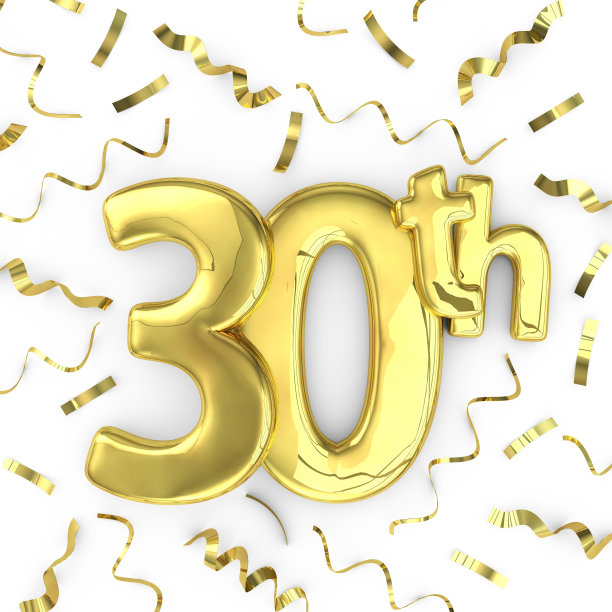 金三十派对庆生活动背景素材图片