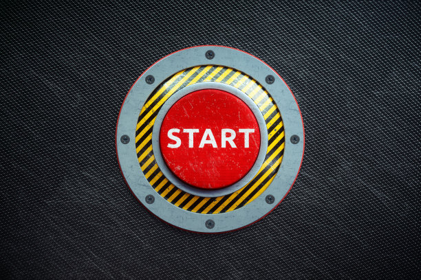 启动按钮机制概念素材图片