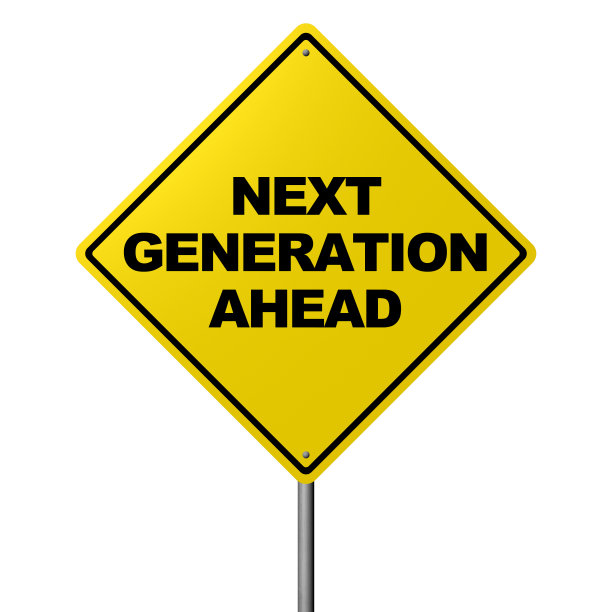 未来的下一代-道路警告标志图片下载