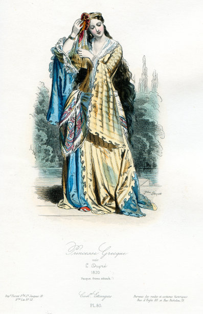 希腊公主传统服饰图片下载