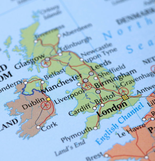 英国地图的特写图片下载