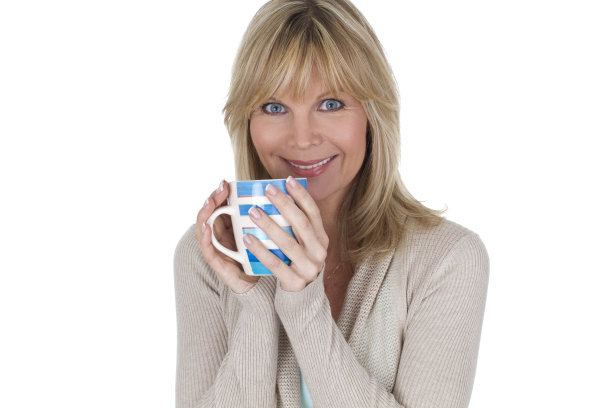 女人喝咖啡图片下载