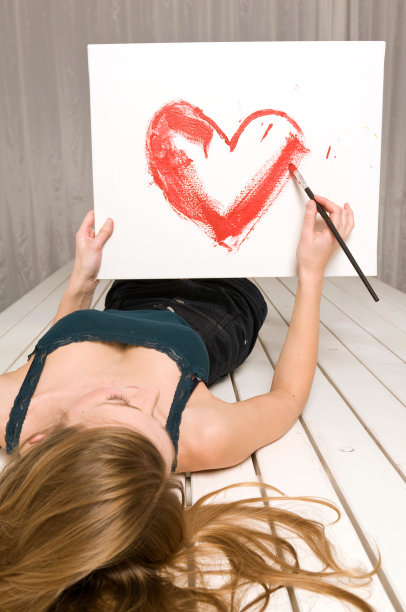 可爱的画家图片下载