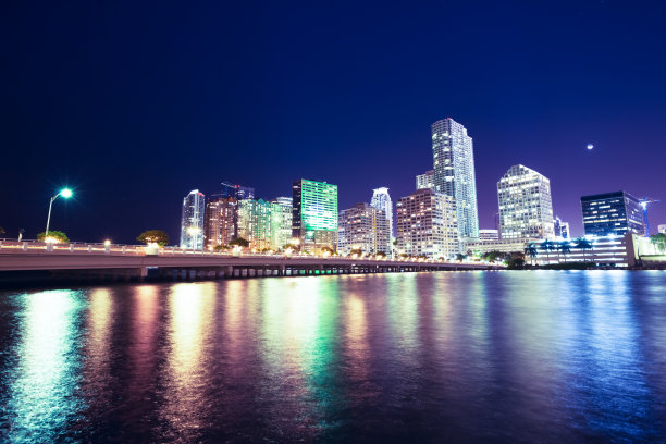 迈阿密在晚上图片下载
