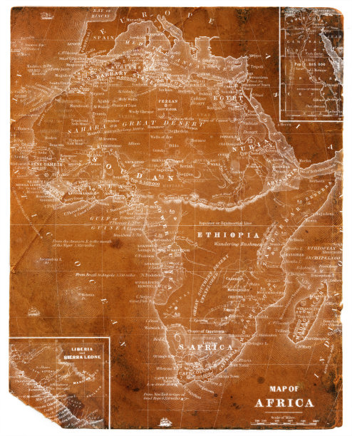 1854年非洲地图图片下载