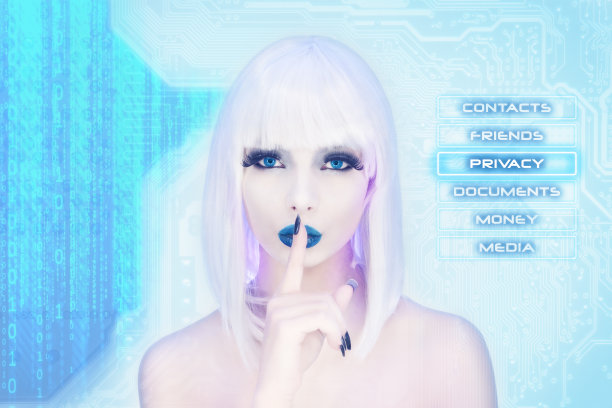 性感的女性虚拟助理保守秘密图片下载