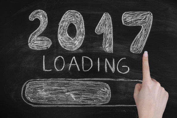 在黑板上绘制加载2017年新年图片下载