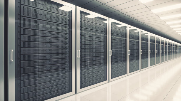 数据中心网络服务器一行素材图片