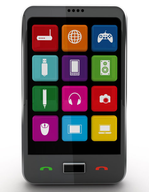 智能手机和图标图片下载