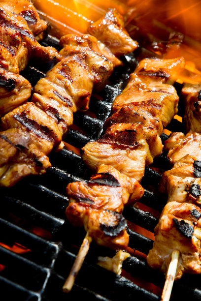 烤鸡烤肉串图片下载