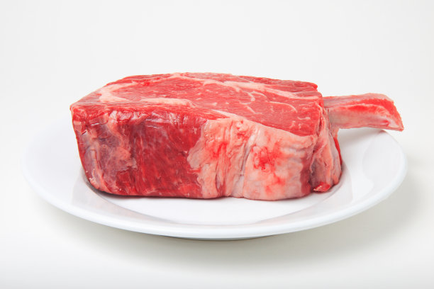 生牛肋眼6(白盘)图片下载